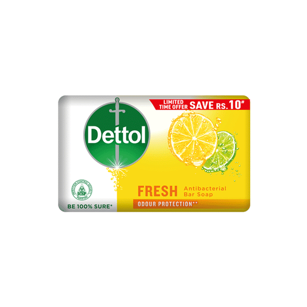 Dettol Lemon Fresh Antibactarial Bar Soap 80g