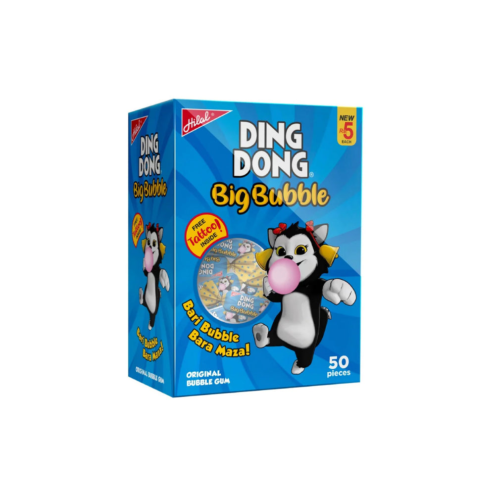 Hilal Ding Dong Big Bubble Gum 50s - Snapcart.pk