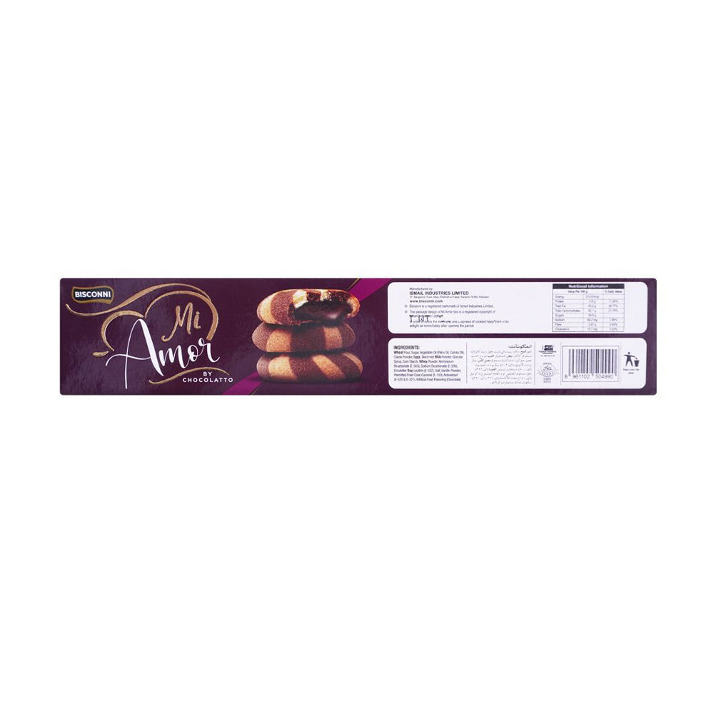 Bisconni Mi Amor With Rich Chocolate Inside Cookies 180g - Snapcart.pk