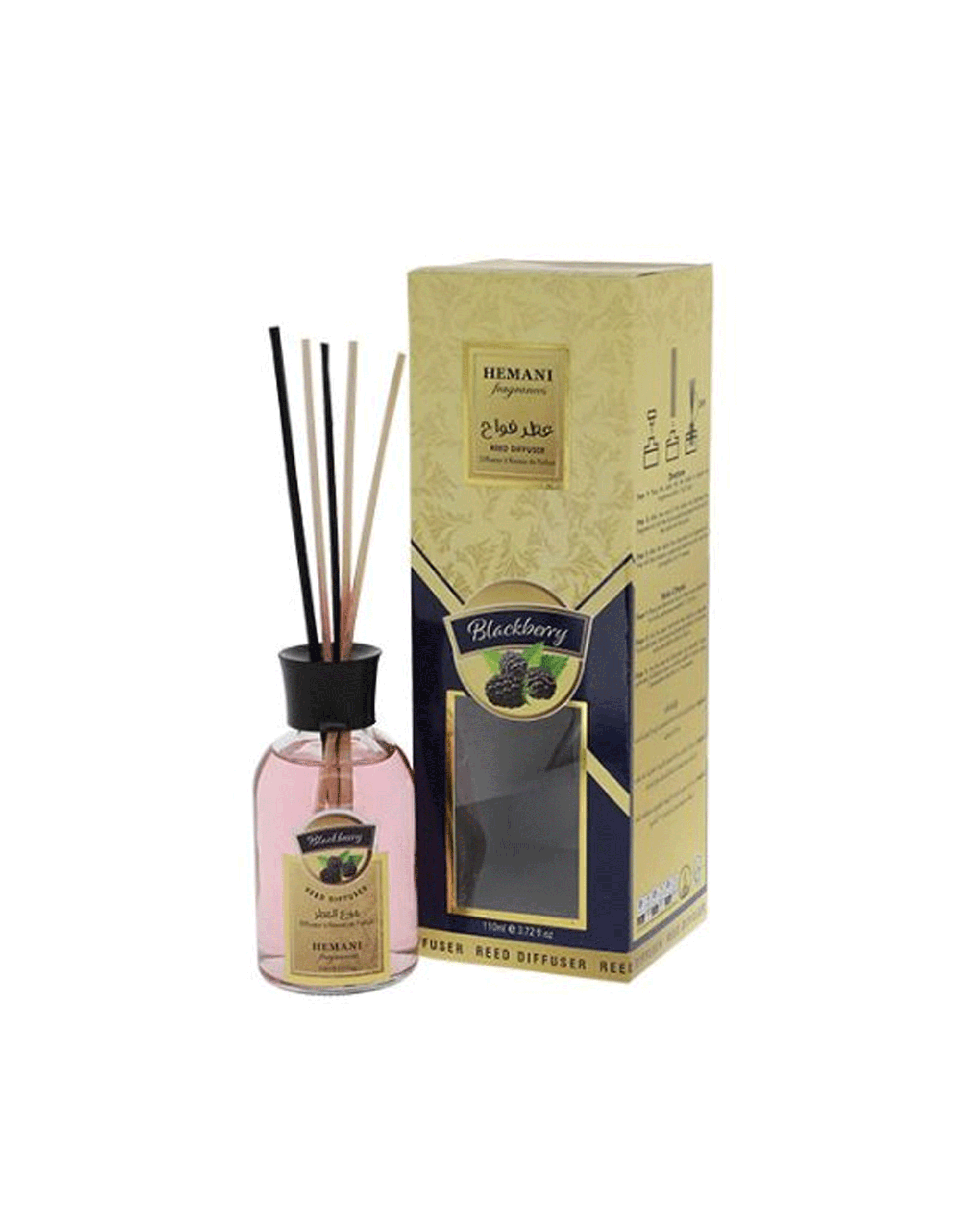 Hemani Blackberry Reed Diffuser 110ml - Snapcart.pk