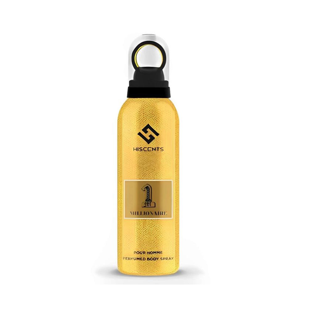 Hiscents Millionaire Men Body Spray 200ml - Snapcart.pk