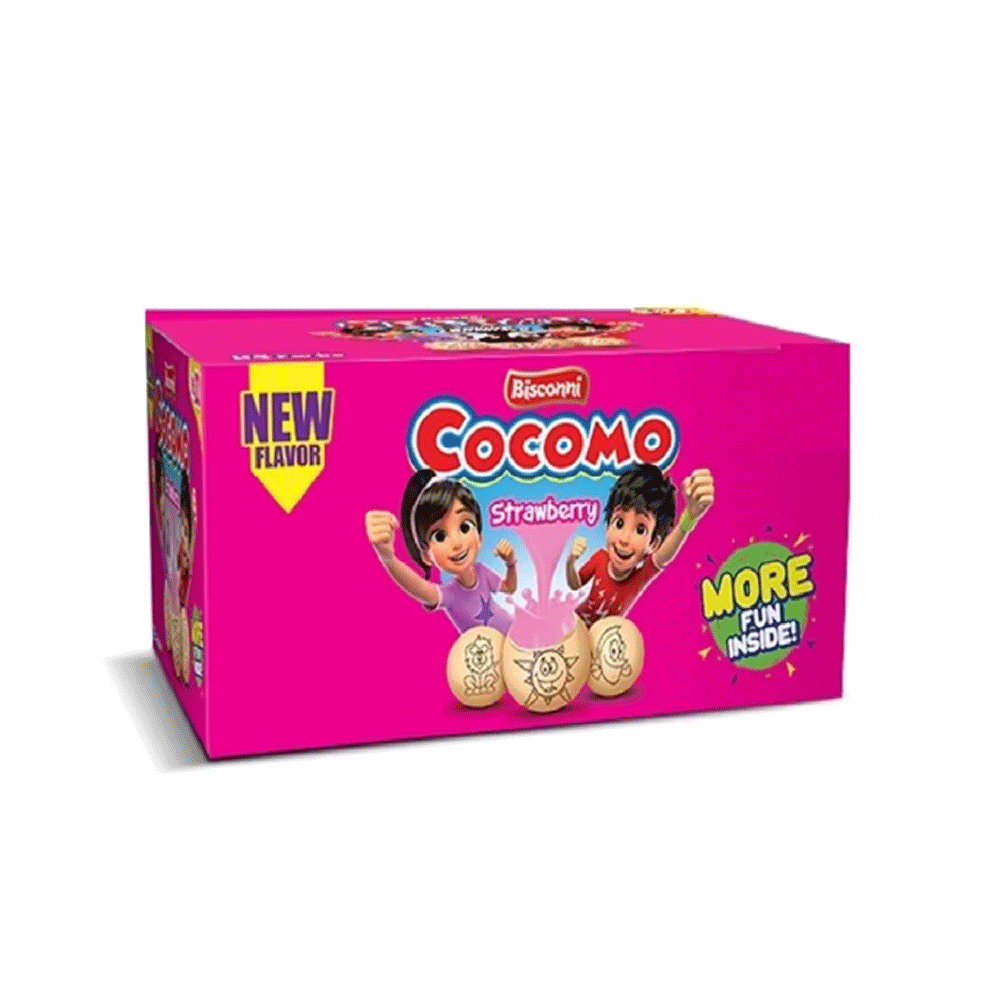 Bisconni Triple Cream Strawberry Cream-filled Biscuit 24s - Snapcart.pk