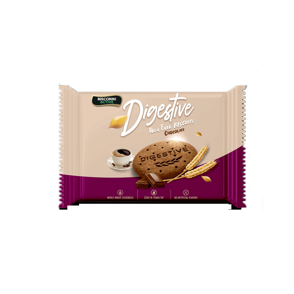 Bisconni Digestive Chocolate High Fiber Biscuit 26g - Snapcart.pk