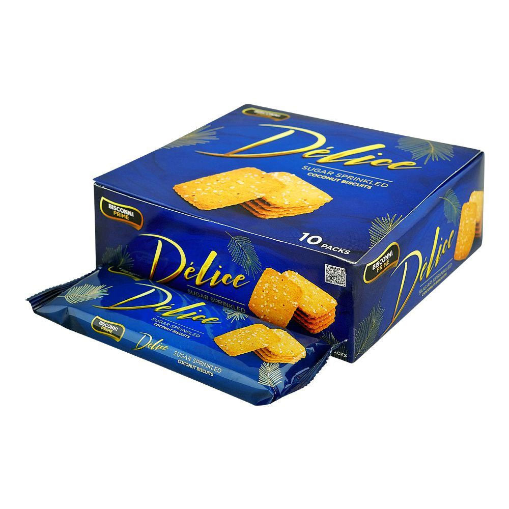Bisconni Delice Sugar Sprinkled Coconut Biscuit 32g