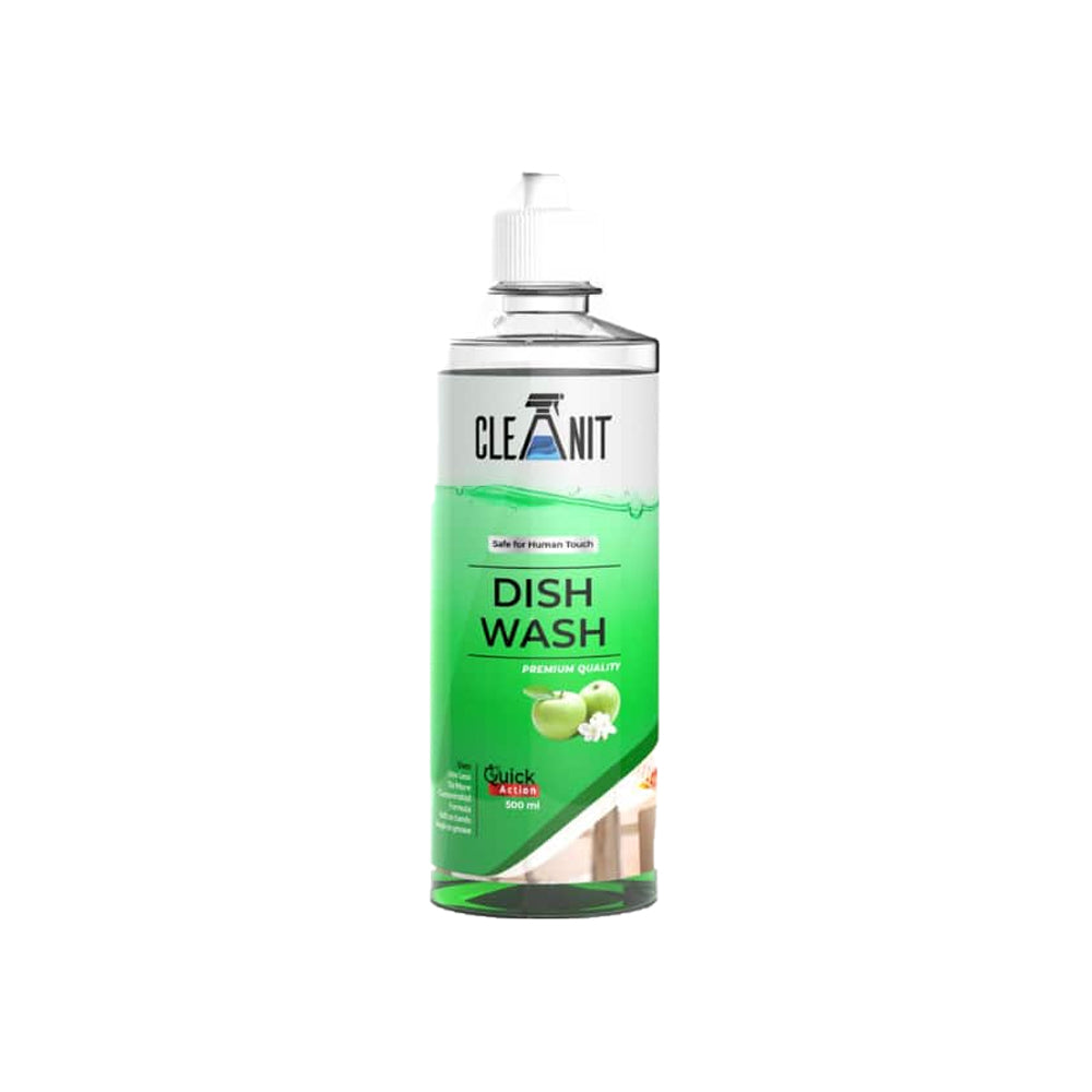 Cleanit Dish Wash Green Apple Bottle 500ml - Snapcart.pk