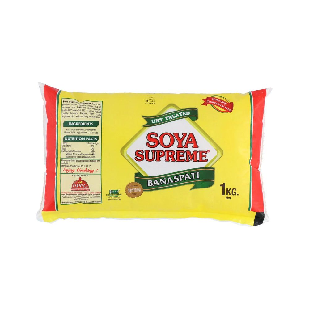 Soya Supreme Banaspati 1kg Pouch - Snapcart.pk