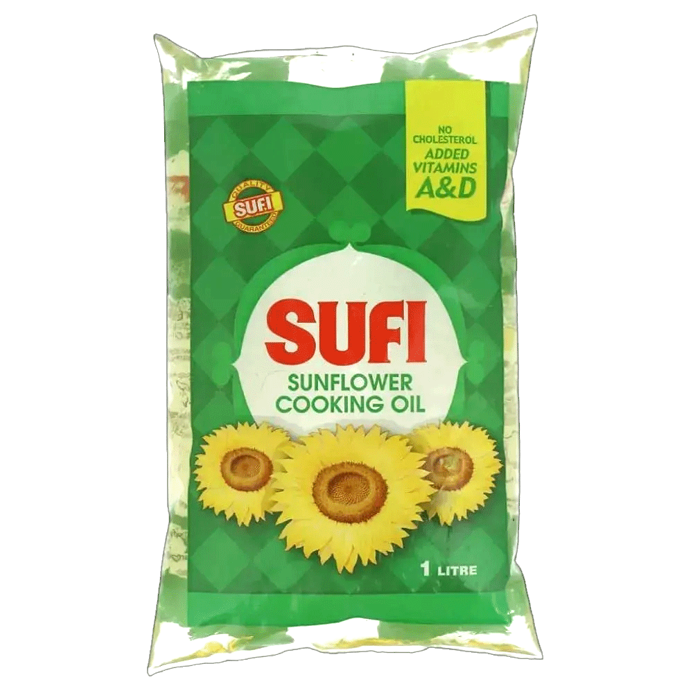 Sufi Sunflower Cooking Oil 1ltr Pouch