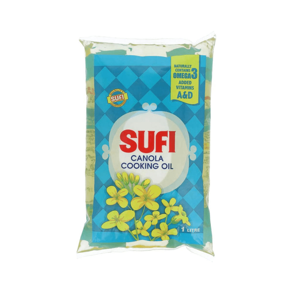 Sufi Canola Cooking Oil 1ltr Pouch - Snapcart.pk