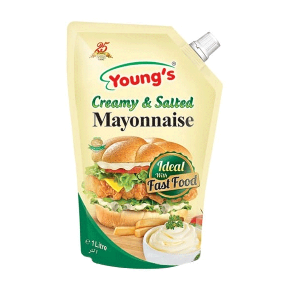 Young's Creamy & Salted Mayonnaise 1l