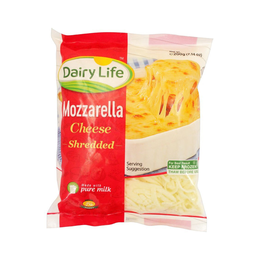 Dairy Life Mozzarella Cheese - Shredded 200g - Snapcart.pk