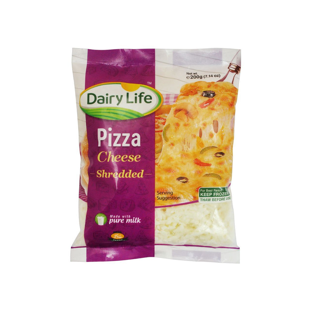Dairy Life Pizza Cheese - Shredded 200g - Snapcart.pk