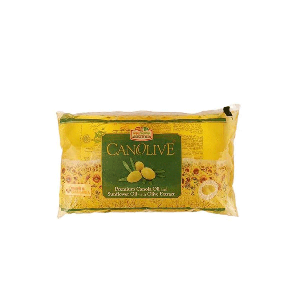 Canolive Canola Oil 1ltr Pouch - Snapcart.pk