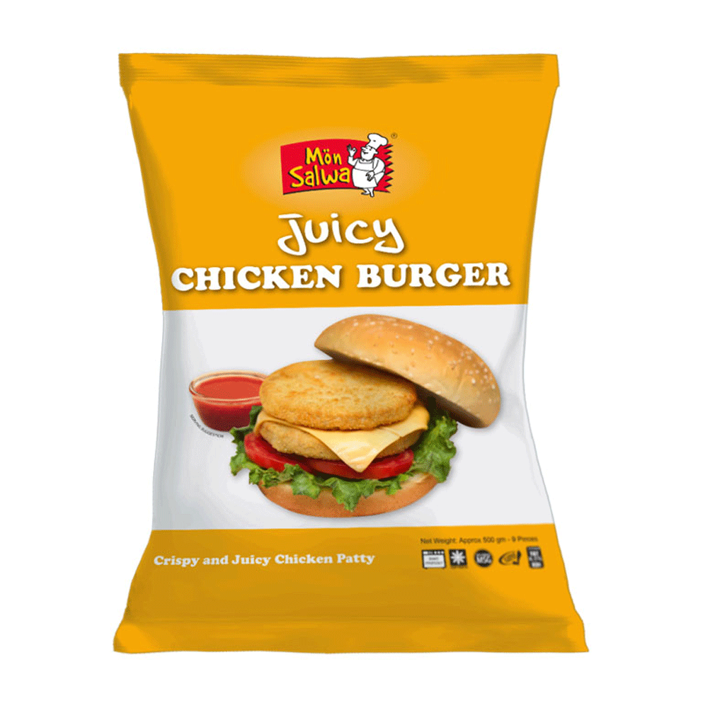 Mon Salwa Juicy Chicken Burger 9pcs 500g