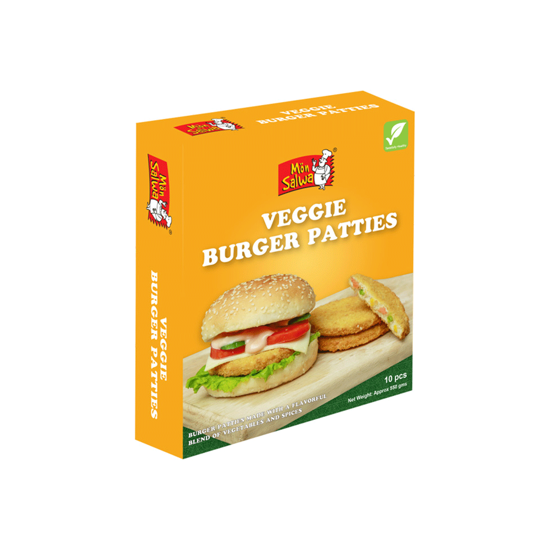 Mon Salwa Veggie Burger Patties 10s - Snapcart.pk