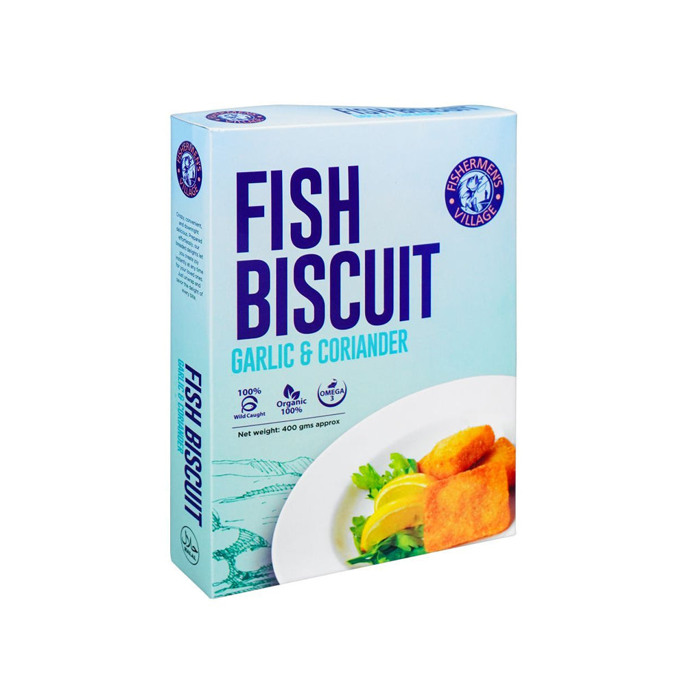 Fishermen's Village Fish Biscuit Garlic & Coriander 400g - Snapcart.pk