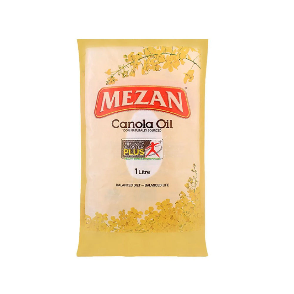 Mezan Canola Oil 1ltr Pouch - Snapcart.pk