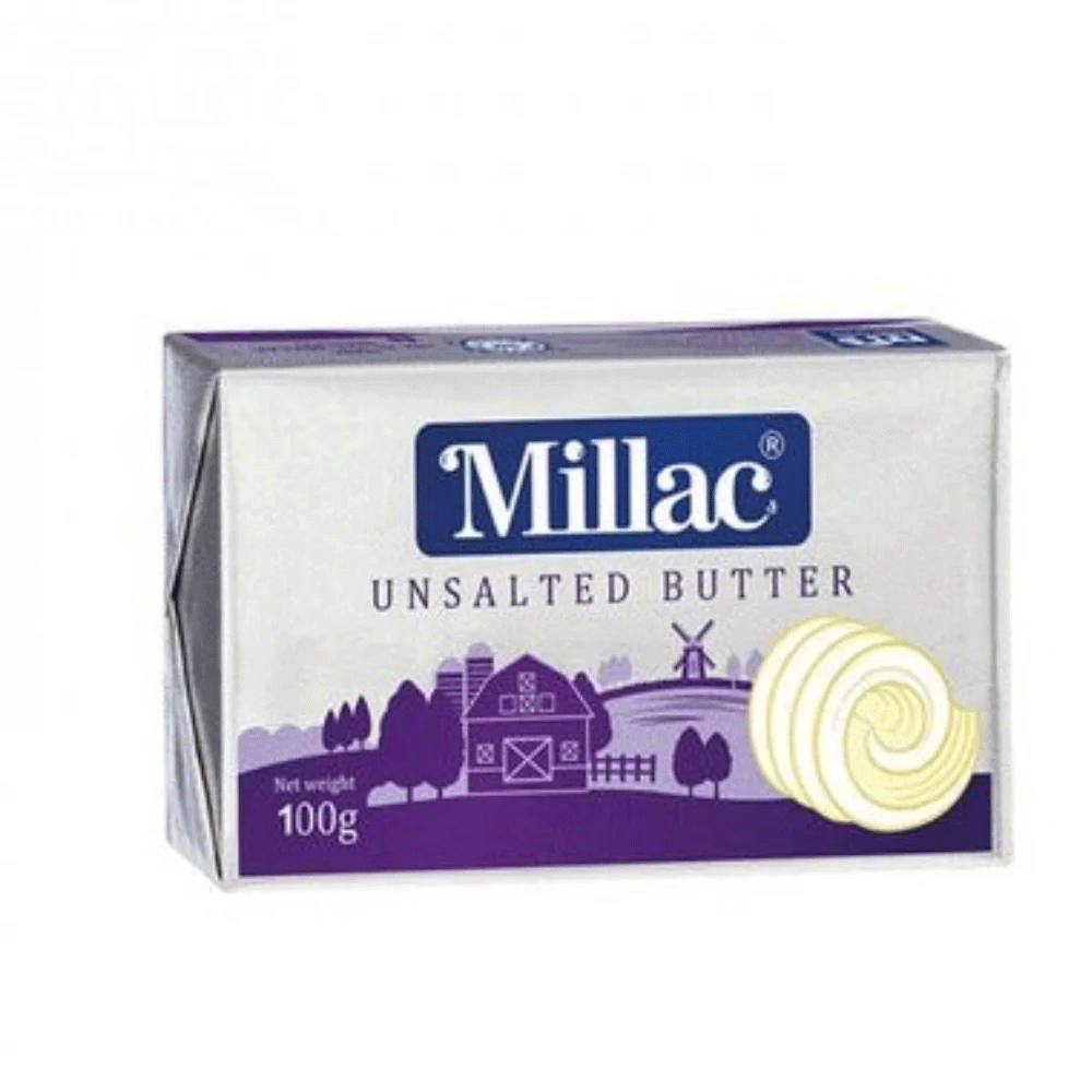 Millac Butter unSalted 100gm - Snapcart.pk