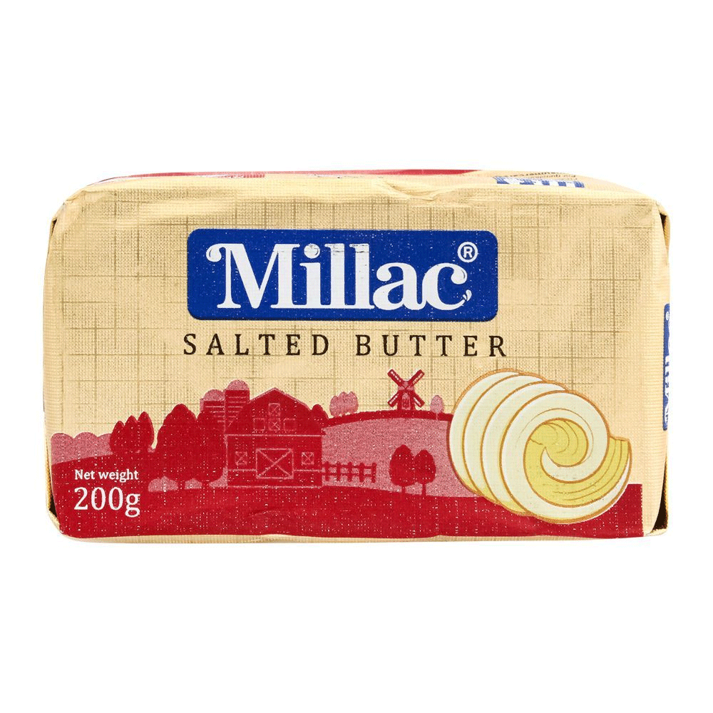 Millac Butter Salted 200gm - Snapcart.pk