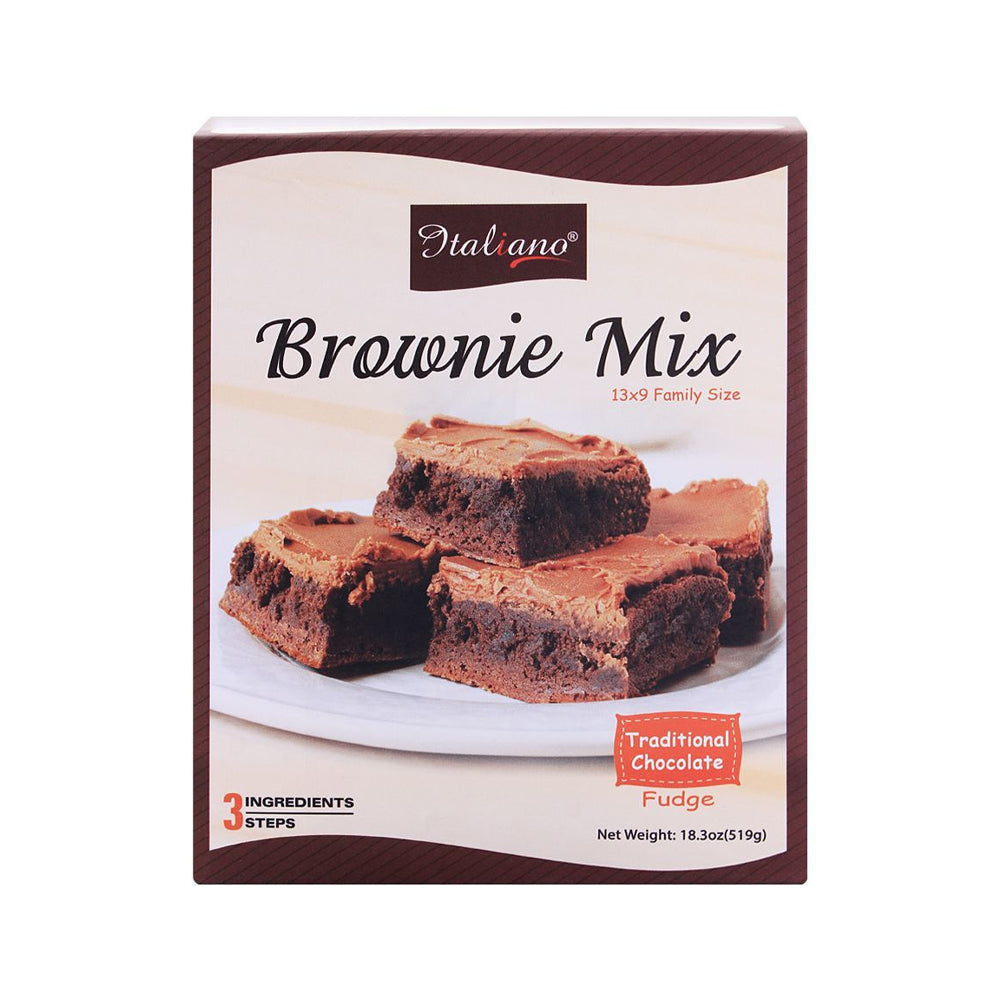 Italiano Brownie Mix - Traditional Chocolate Fudge 519g - Snapcart.pk