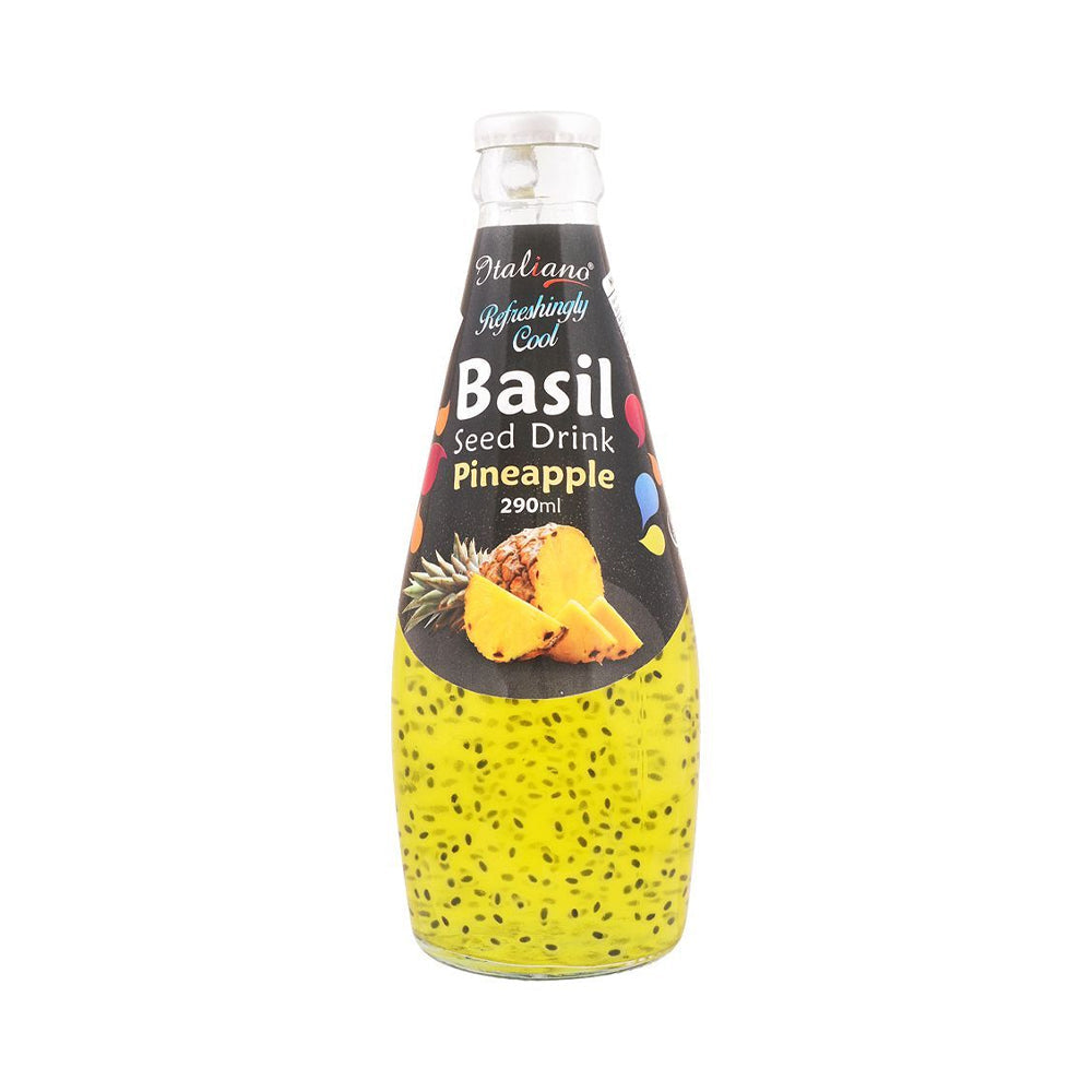 Italiano Cool Basil Seed Drink Pineapple 290ml - Snapcart.pk