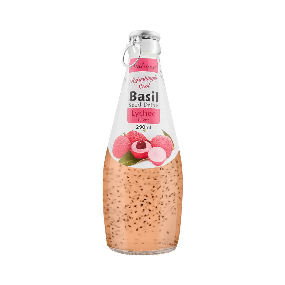 Italiano Cool Basil Seed Drink Lychee 290ml - Snapcart.pk