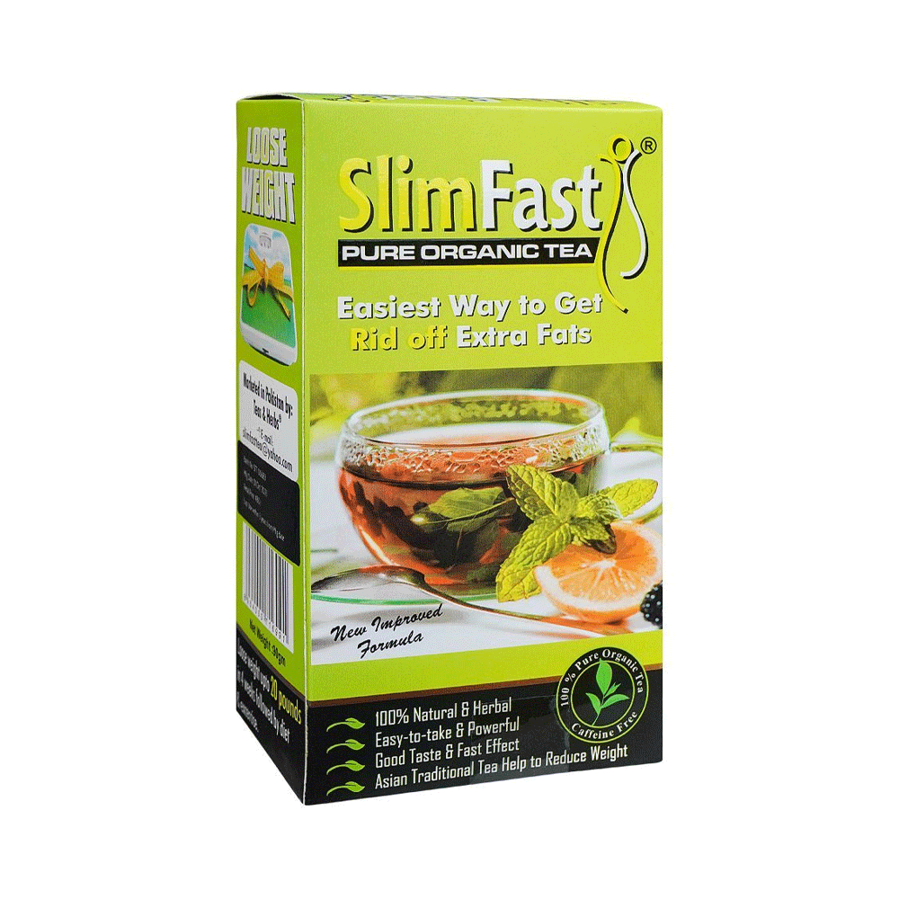 Slim Fast Pure Organic Tea 90g - Snapcart.pk