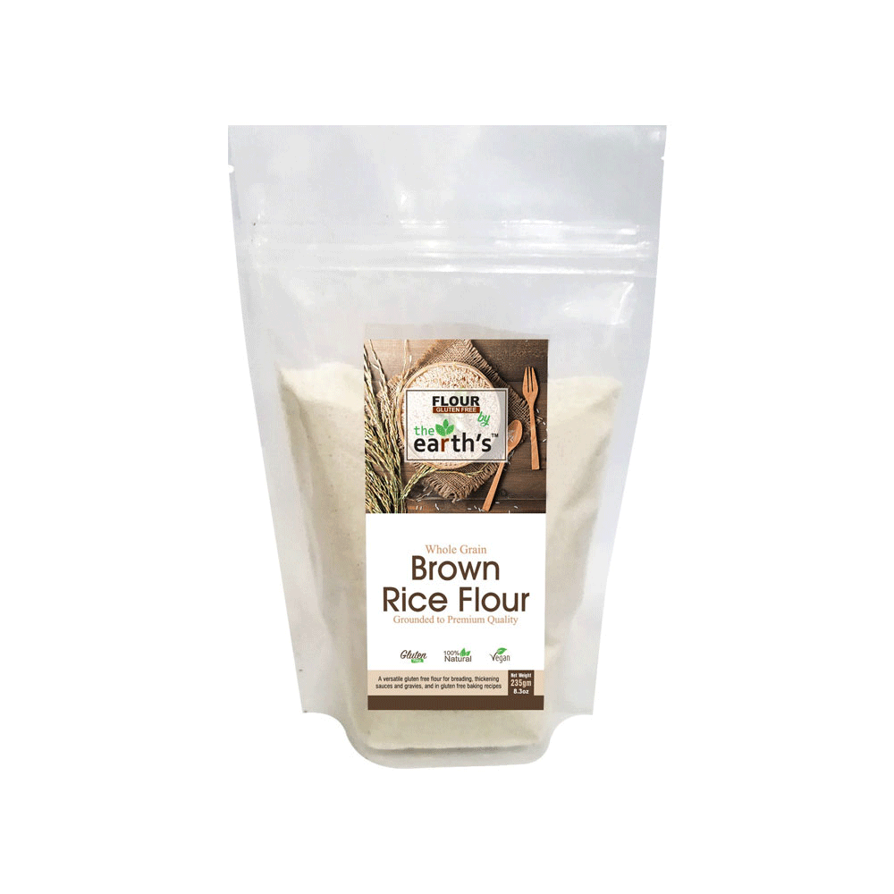 The Earth's Brown Rice Flour 235gm - Snapcart.pk