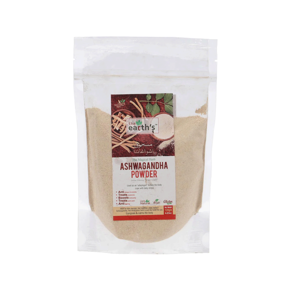 The Earth's Ashwagandha Powder 120gm - Snapcart.pk