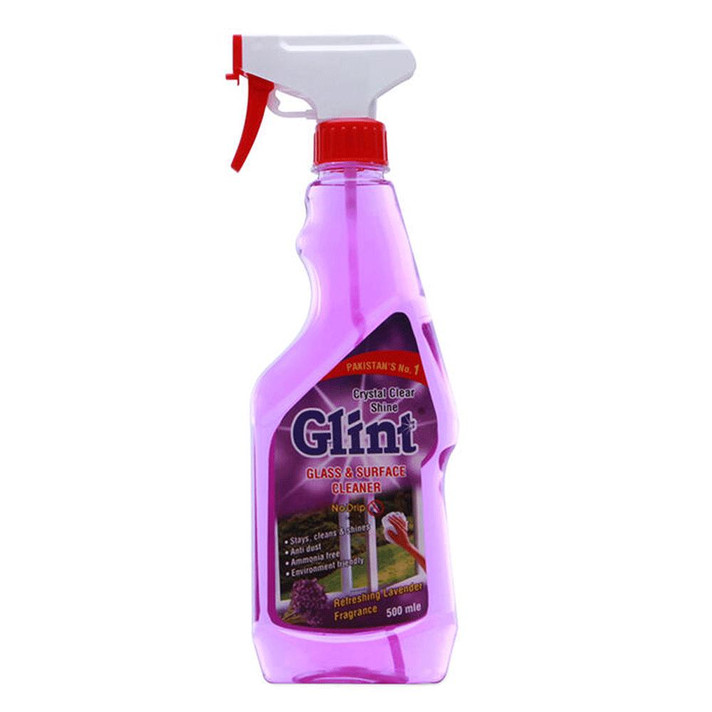 Glint Glass & Surface Cleaner Lavender 500ml - Snapcart.pk