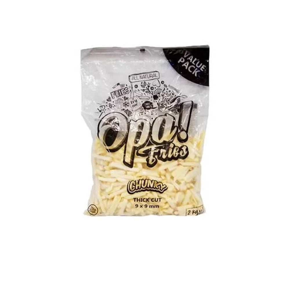 Opa Fries Super Chunky Extra Thick Cut 2kg - Snapcart.pk