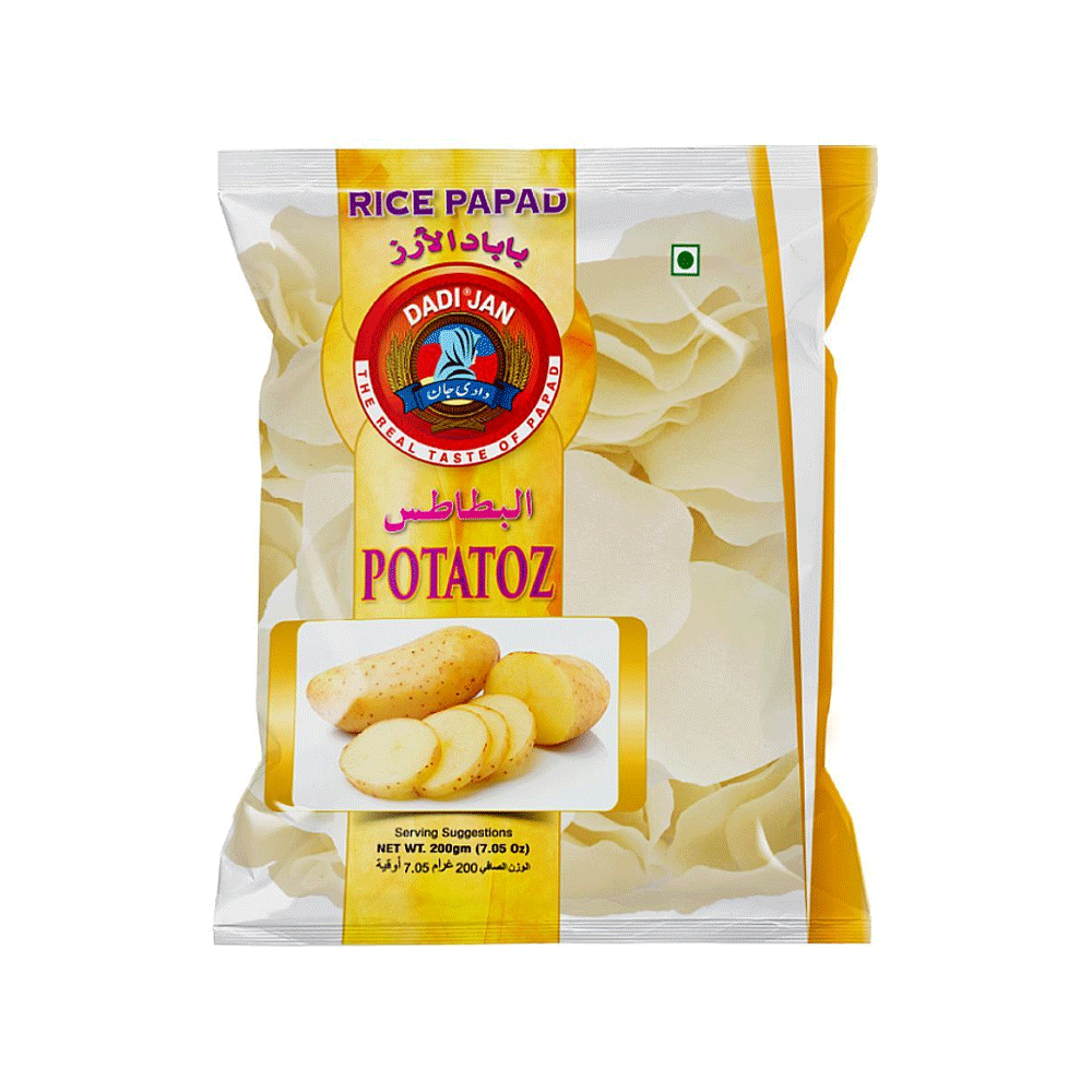 Dadi Jan Potatoz Rice Papad 200g - Snapcart.pk