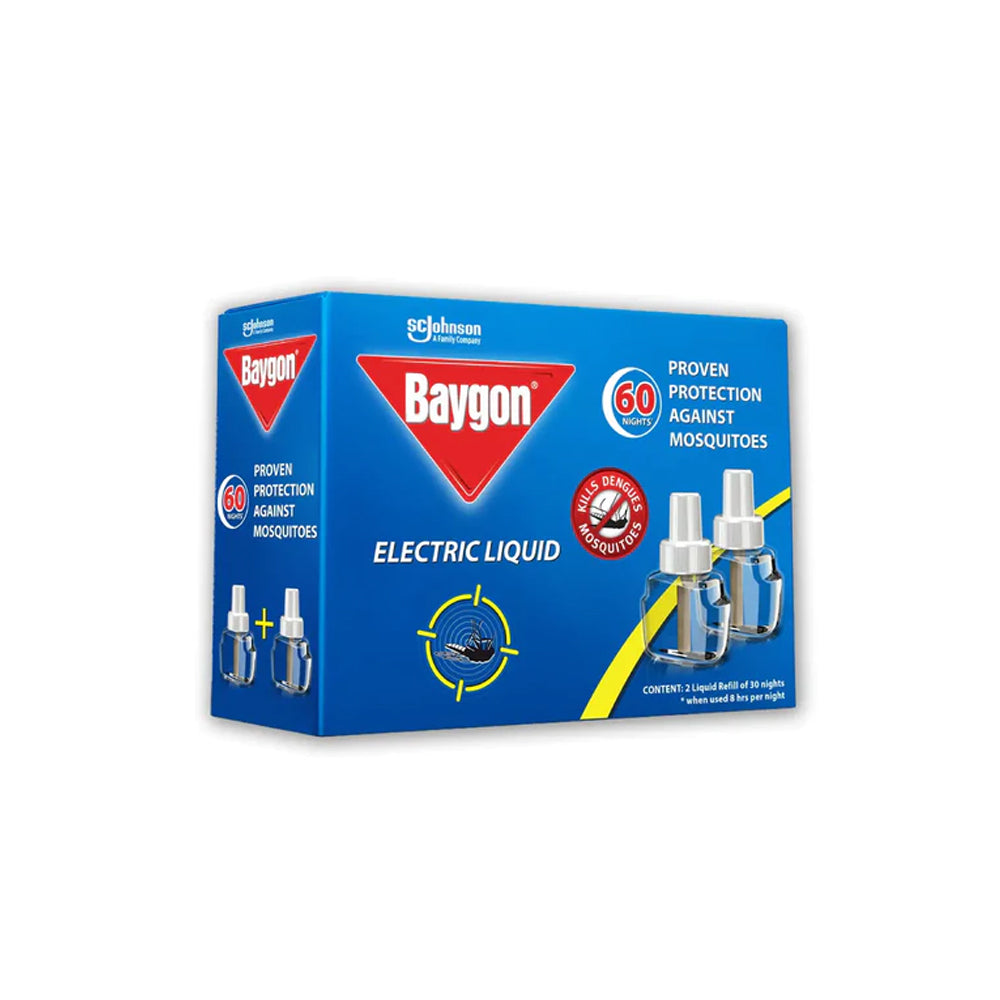 Baygon Electric Liquid Refill 2pcs 100ml - Snapcart.pk