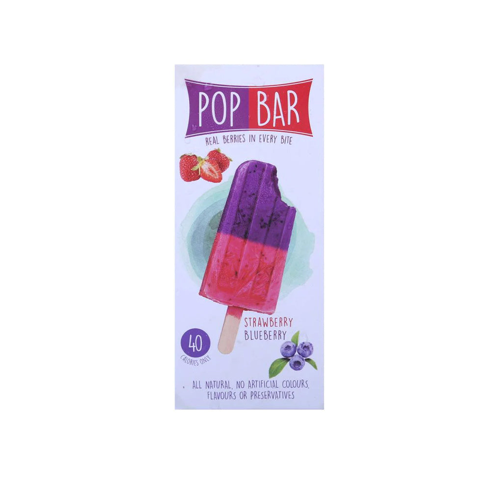 Pop Bar Strawberry Blueberry Ice Creams 80gm - Snapcart.pk