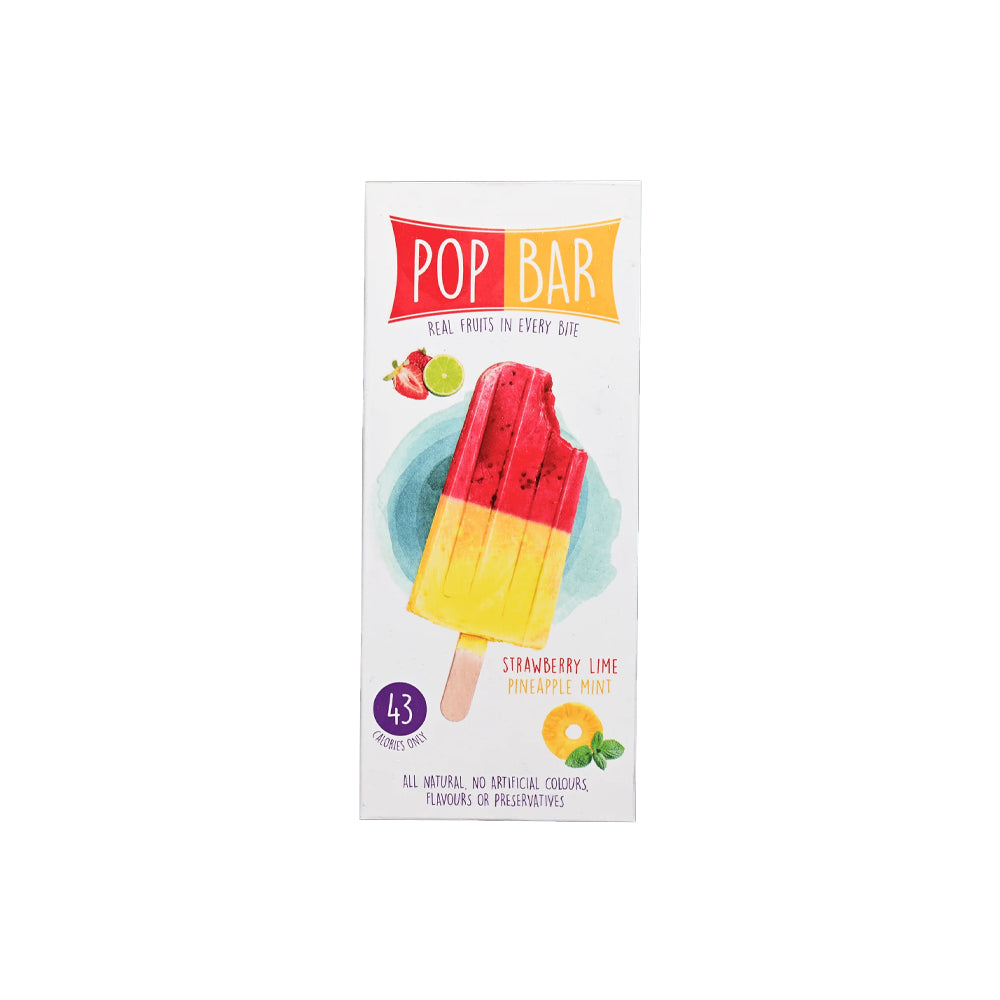 Pop Bar Strawberry Lime Pineapple Mint Ice Cream 80g - Snapcart.pk