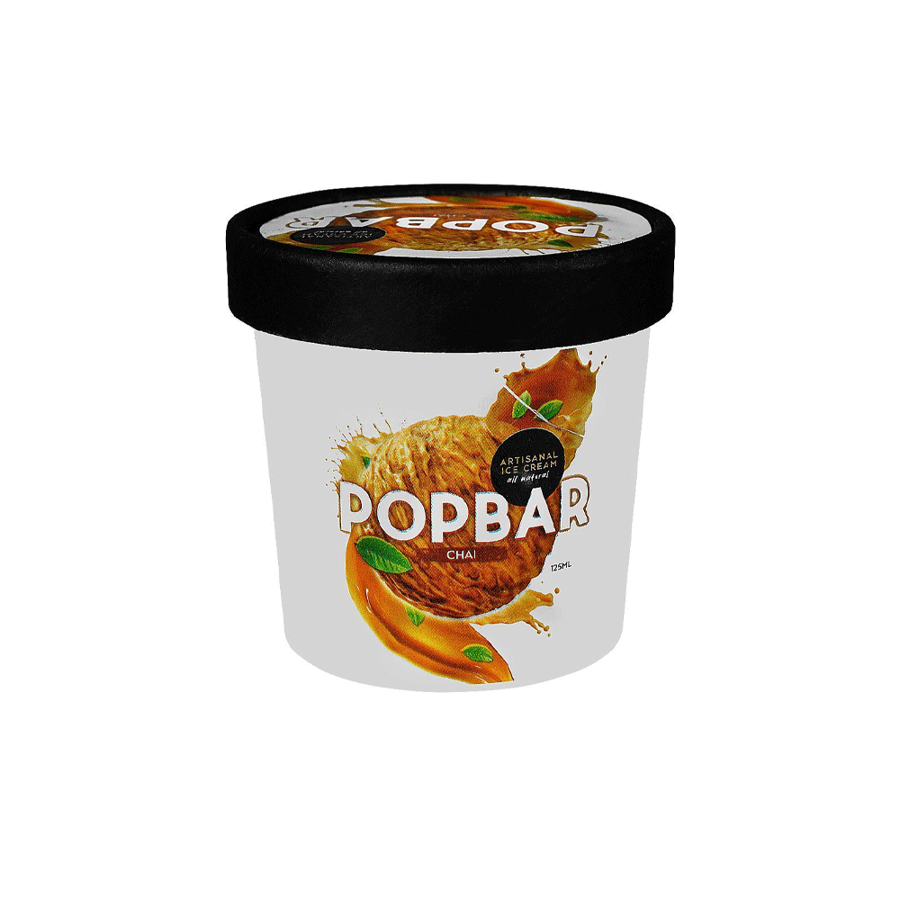 Pop Bar Chai Ice Cream Cup 125ml - Snapcart.pk