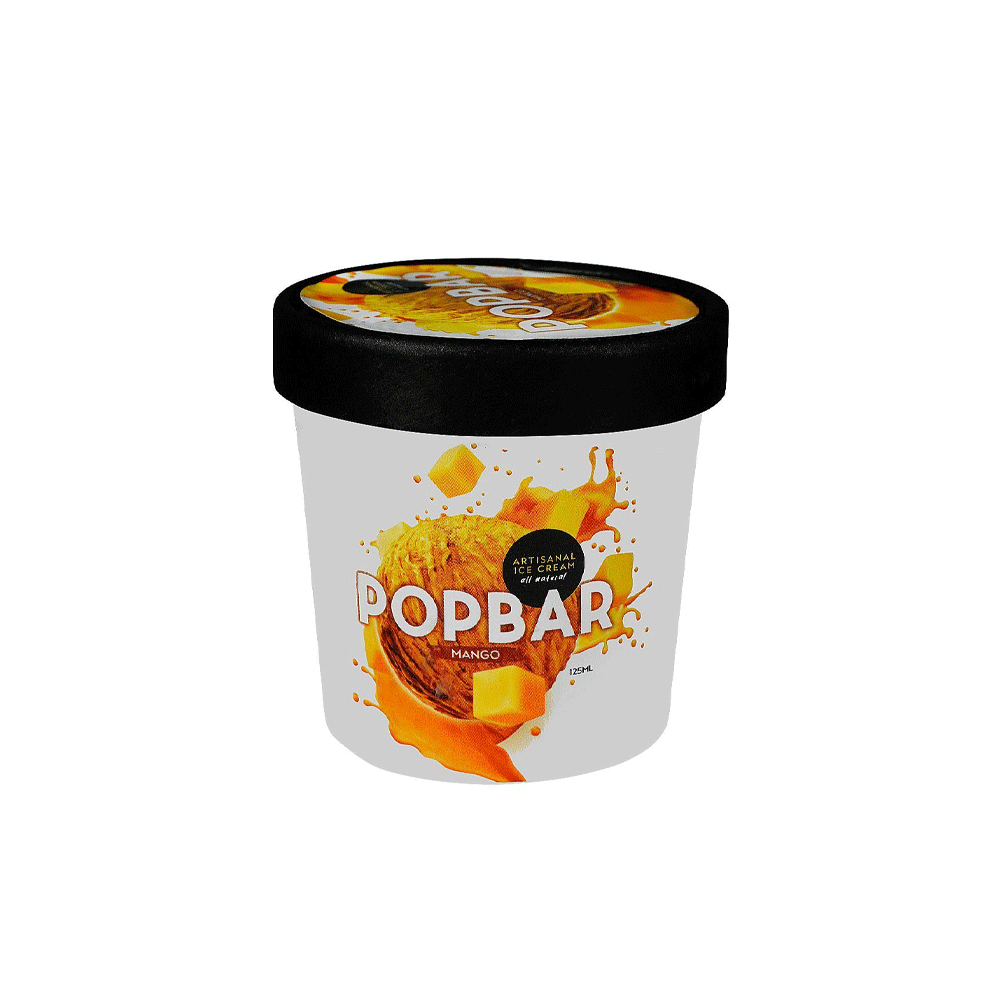 Pop Bar Mango Ice Cream Cup 125ml - Snapcart.pk