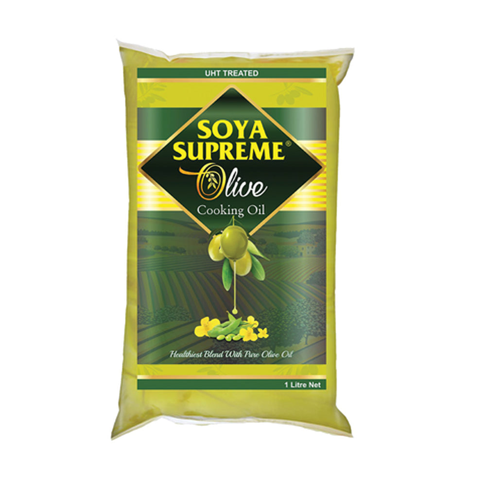 Soya Supreme Olive Cooking Oil Pouch 1ltr - Snapcart.pk