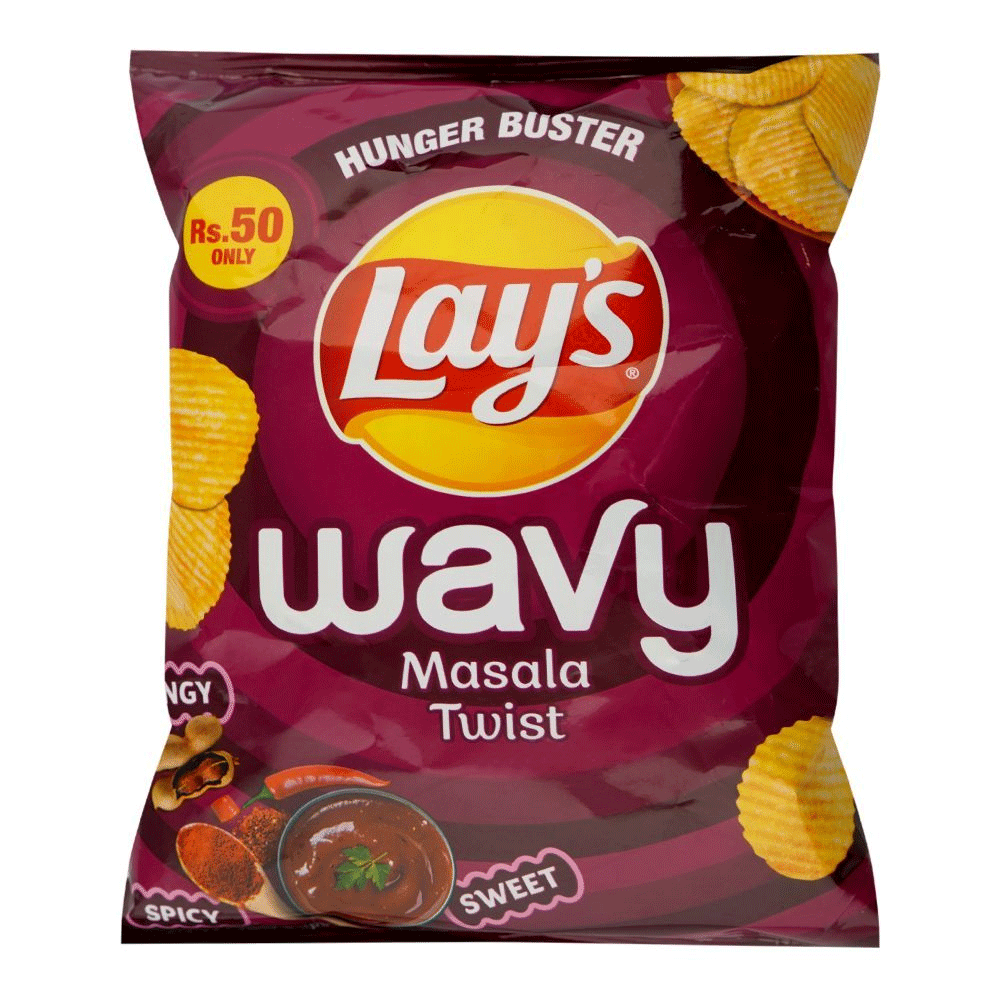 Lays Wavy Masala Twist Chips 31g