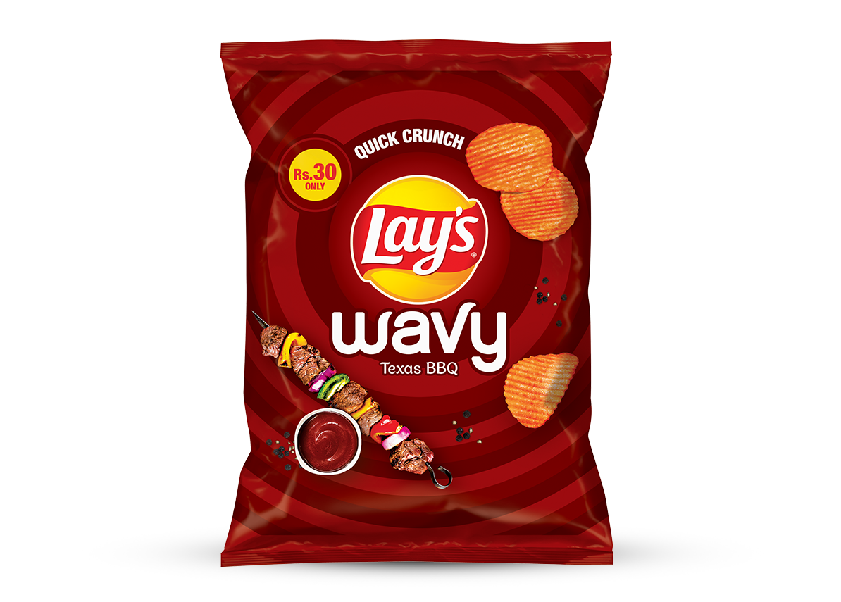 Lays Wavy Texas Bbq Chips 17g - Snapcart.pk