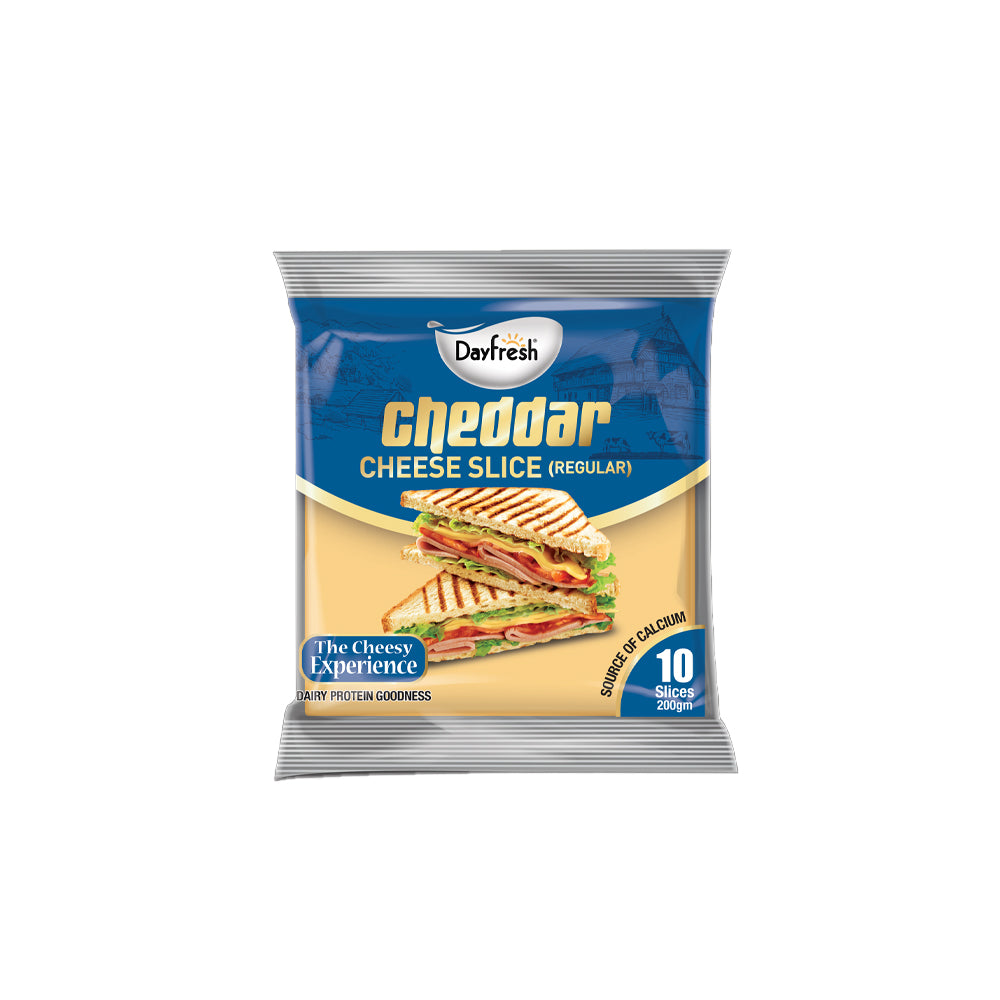 Dayfresh Cheddar Cheese Regular Slice 10s - Snapcart.pk