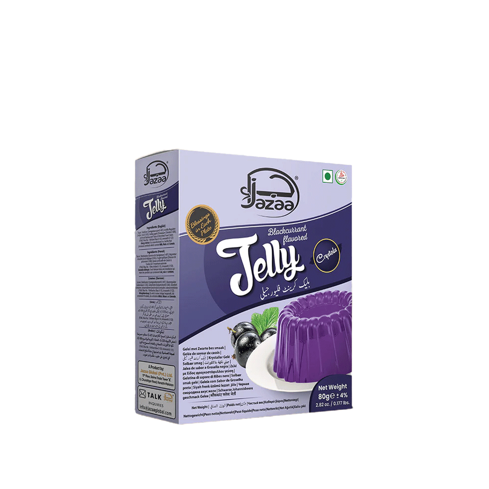 Jasmine Crystal Blackcurrant Flavour Jelly 80g - Snapcart.pk