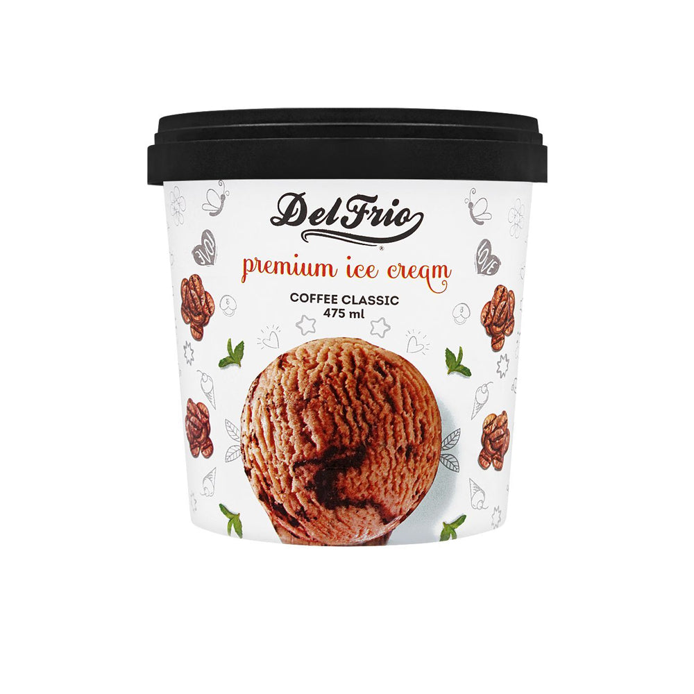 Del Frio Coffee Classic Ice Cream Tub 475ml - Snapcart.pk