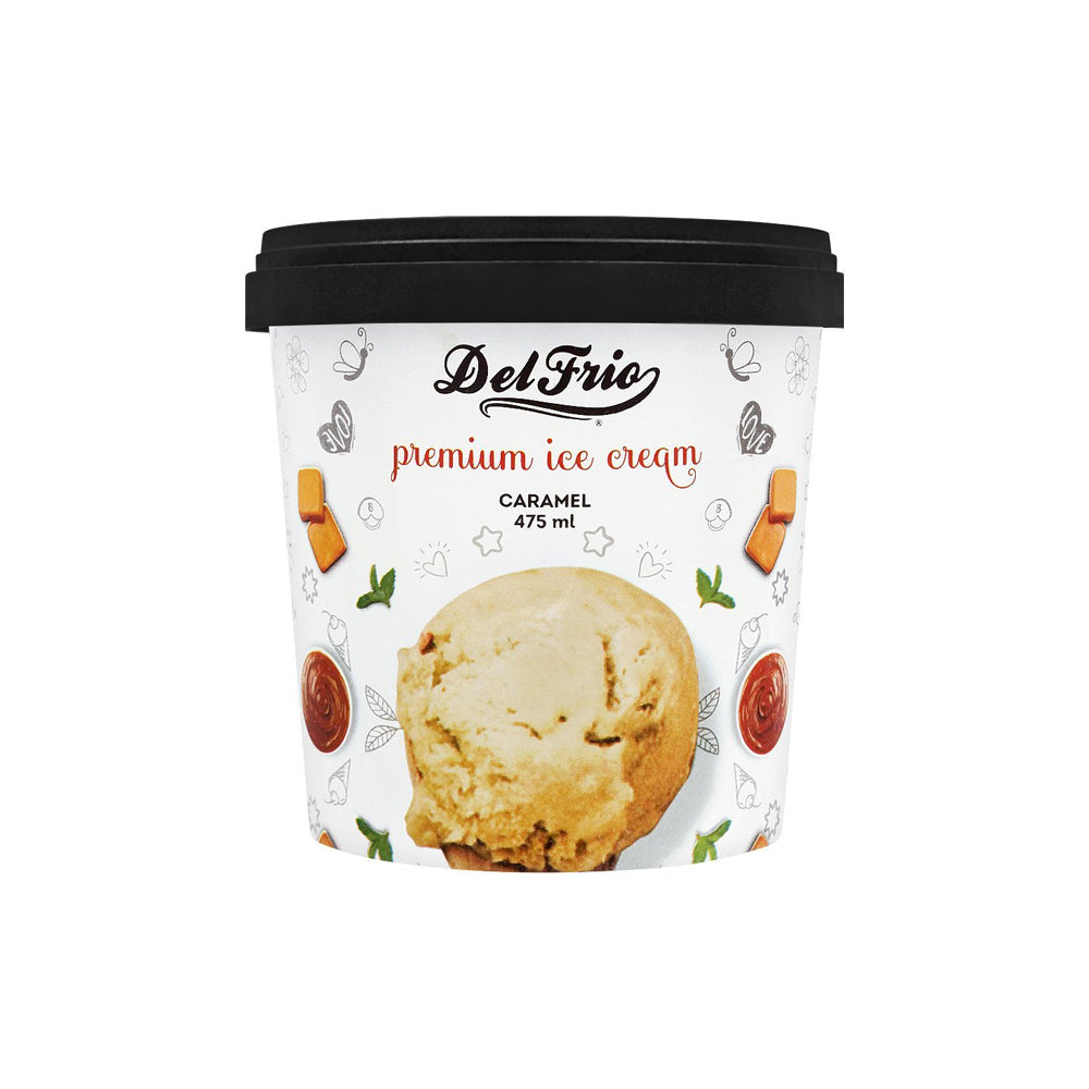 Del Frio Caramel Ice Cream Tub 475ml - Snapcart.pk