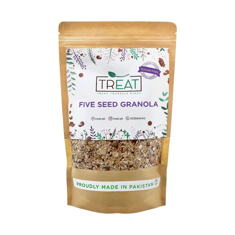 Treat Five Seed Granola Sugar Free 360g