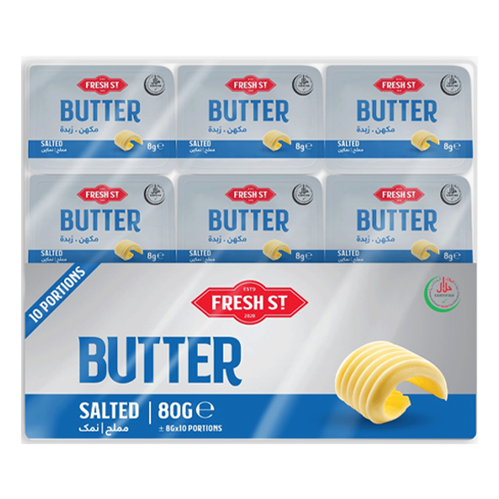 Fresh St Salted Butter 80g 8gx10