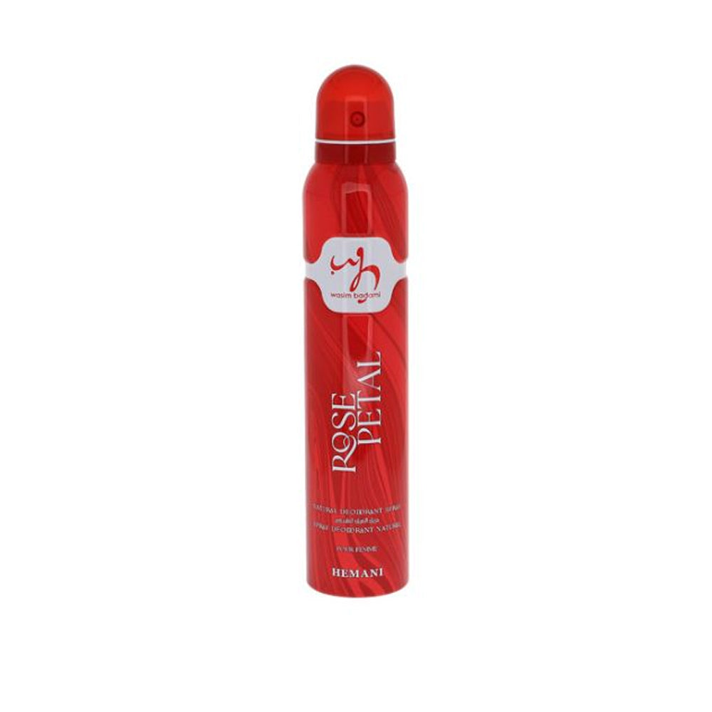 Hemani Rose Petal Women Body Spray 200ml - Snapcart.pk