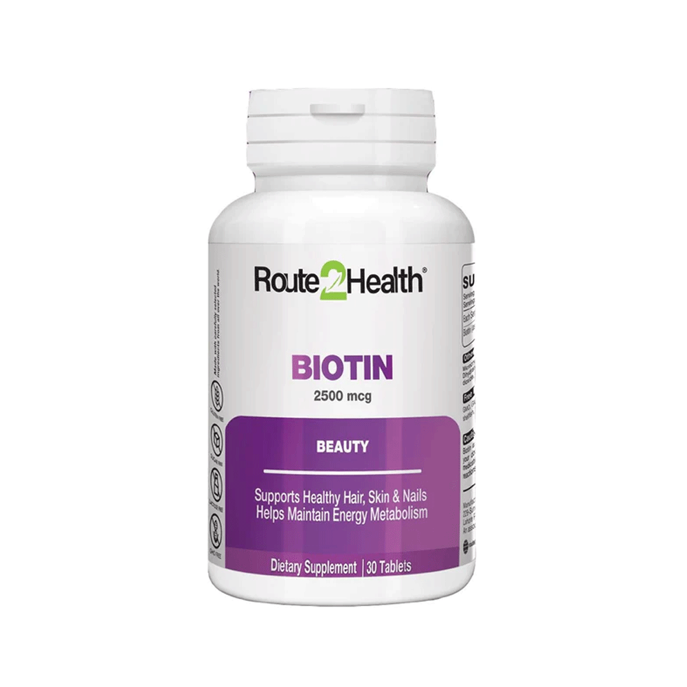 Route 2 Health Biotin 2500mcg Tablets 30s