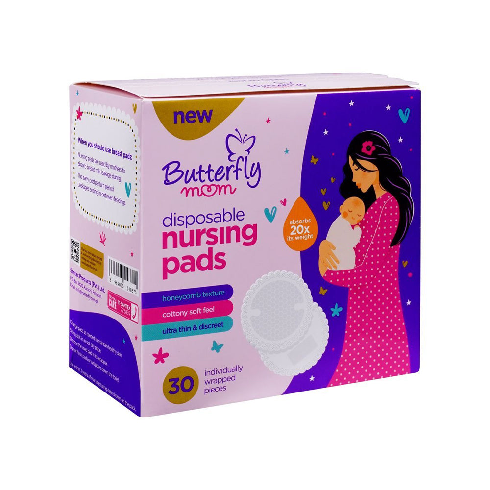 Butterfly Mom Disposable Nursing Pads 30s - Snapcart.pk
