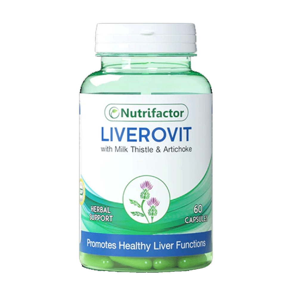 Nutrifactor Liverovit Milk Thistle & Artichoke Capsules 60s