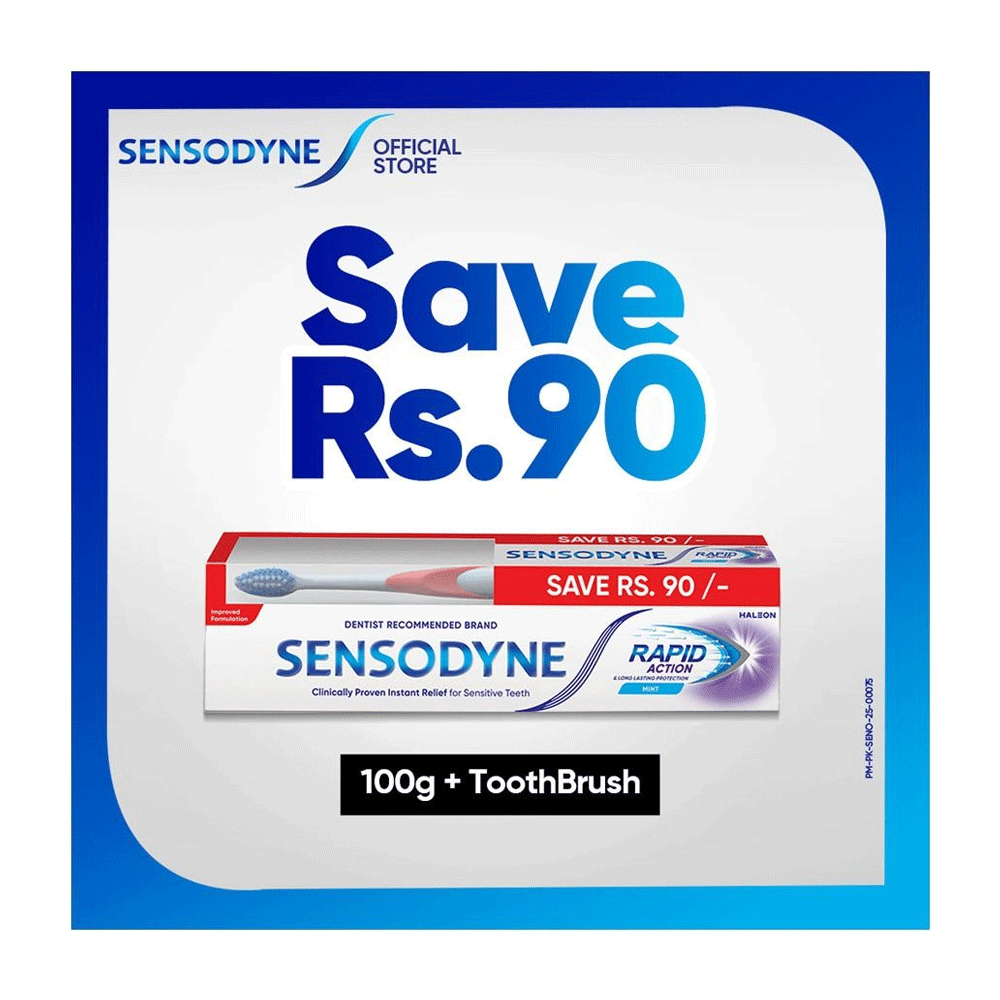 Sensodyne Rapid Action Mint Toothpaste Save Rs. 90 /- 100g